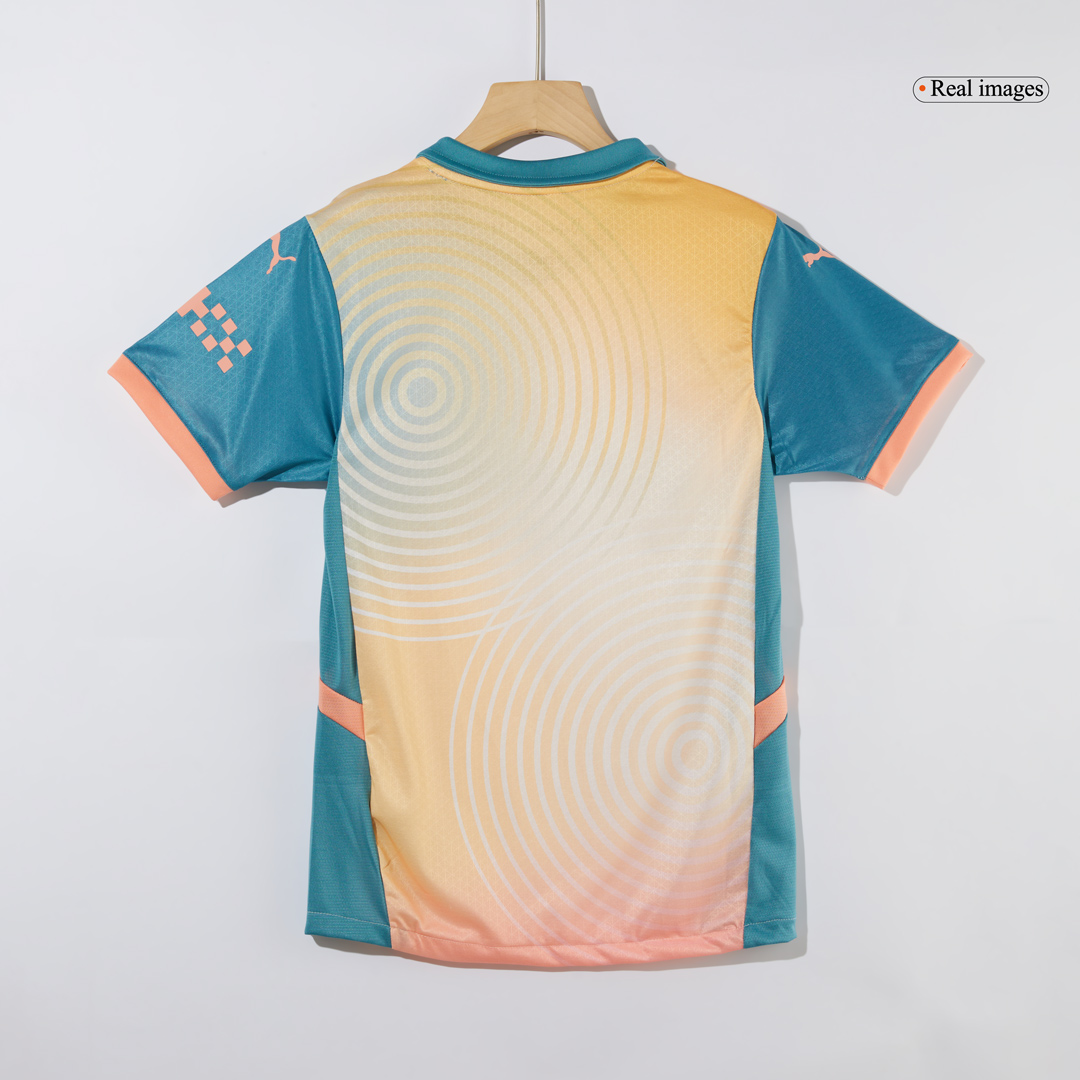 Manchester City HAALAND #9 Fourth Away Soccer Jersey Authentic 2024/25- Definitely City (UCL Edition)