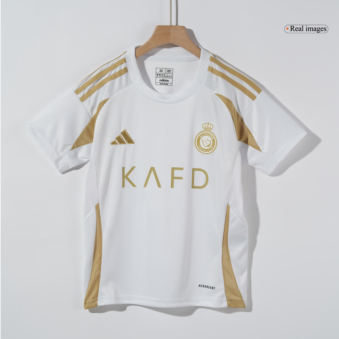 Al Nassr RONALDO #7 Third Away Soccer Jersey Kit 2024/25 Kids(Jersey+Shorts)
