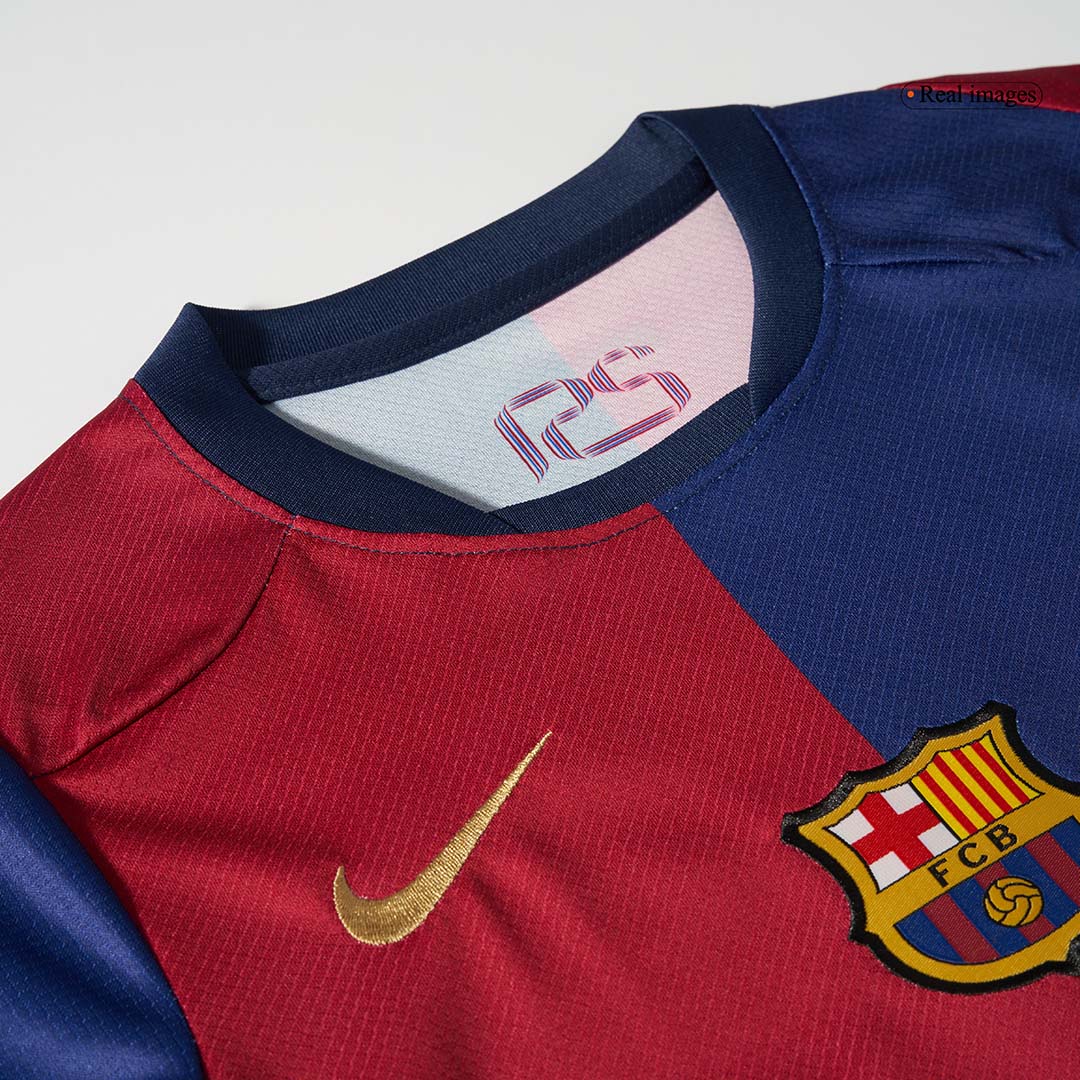 Barcelona Home Soccer Jersey Kit 2024/25 Kids(Jersey+Shorts) - COLDPLAY