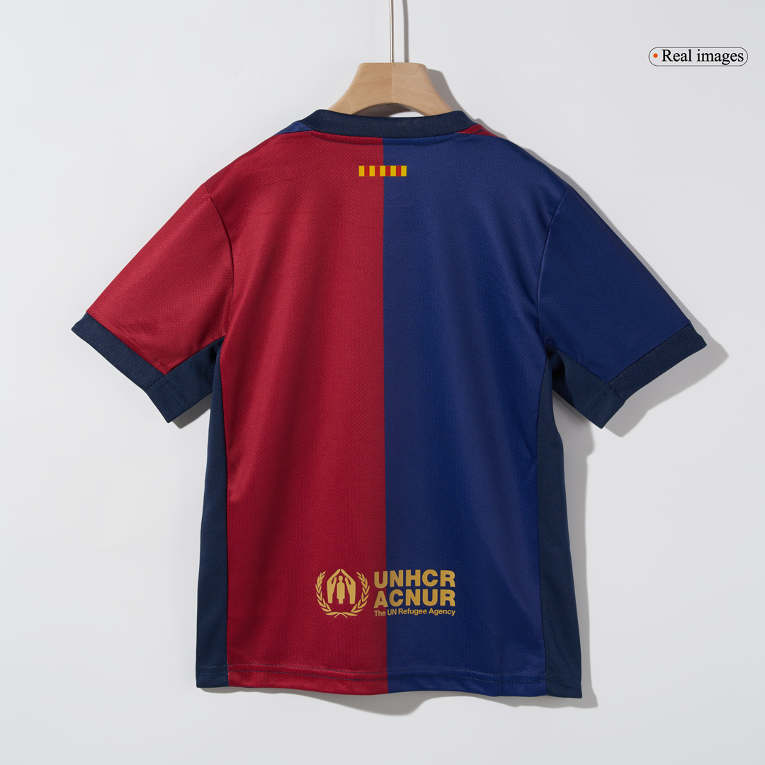 Barcelona Home Soccer Jersey Kit 2024/25 Kids(Jersey+Shorts) - COLDPLAY