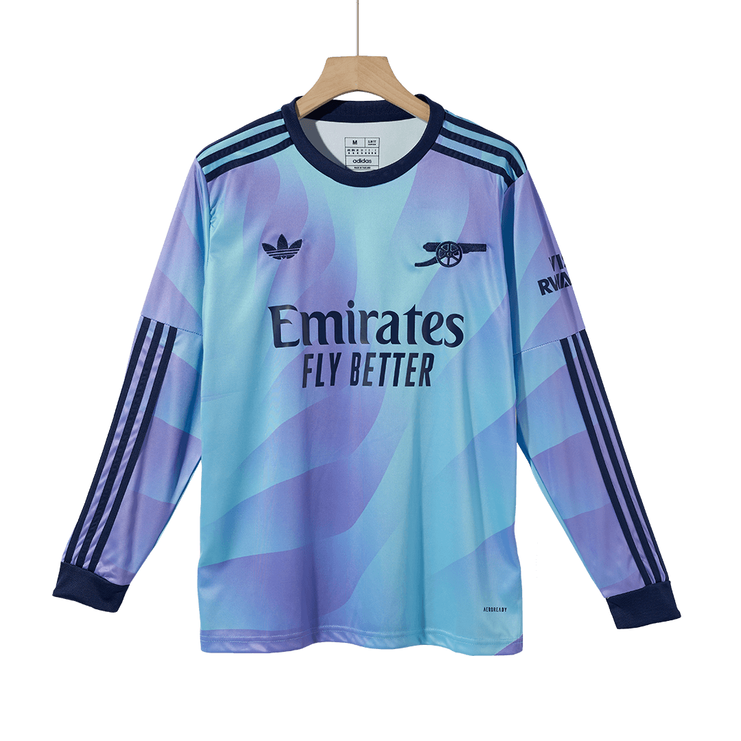 Arsenal Long Sleeve Third Away Soccer Jersey 2024/25