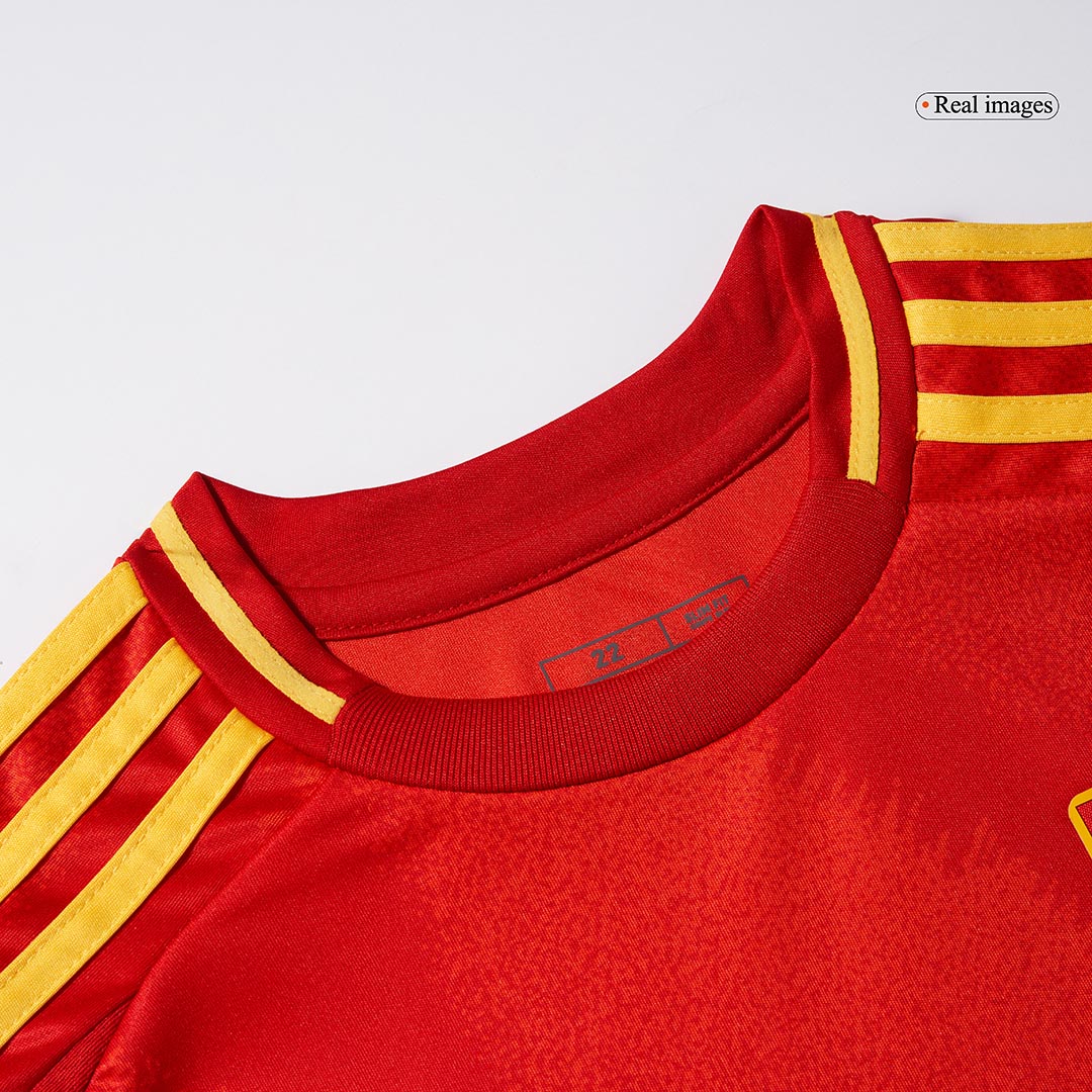 Spain Home Jersey Kit EURO 2024 Kids(Jersey+Shorts+Socks)