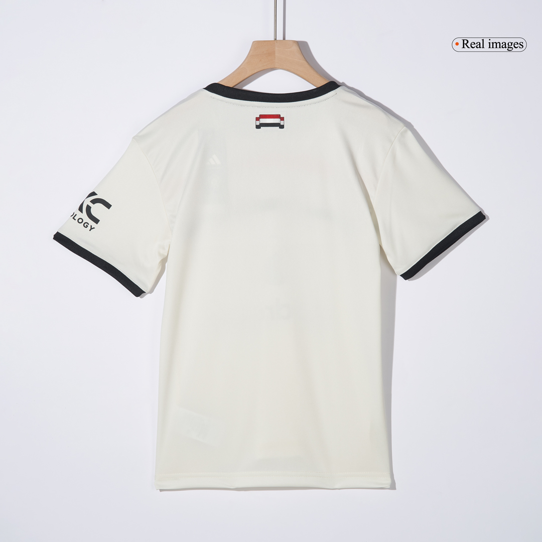 Manchester United Third Away Soccer Jersey Kit 2024/25 Kids(Jersey+Shorts)