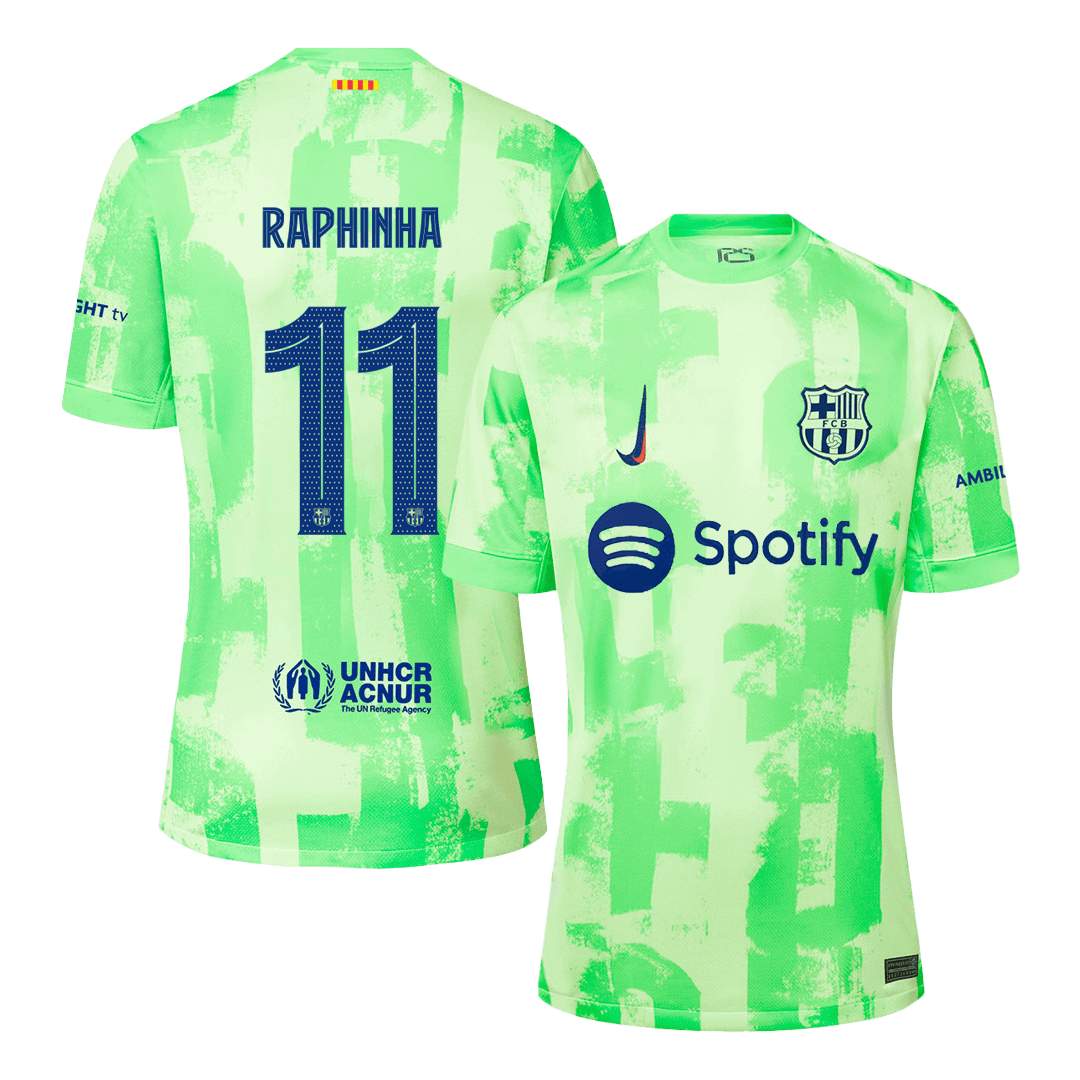 Barcelona RAPHINHA #11 Third Away Jersey 2024/25 - UCL Edition