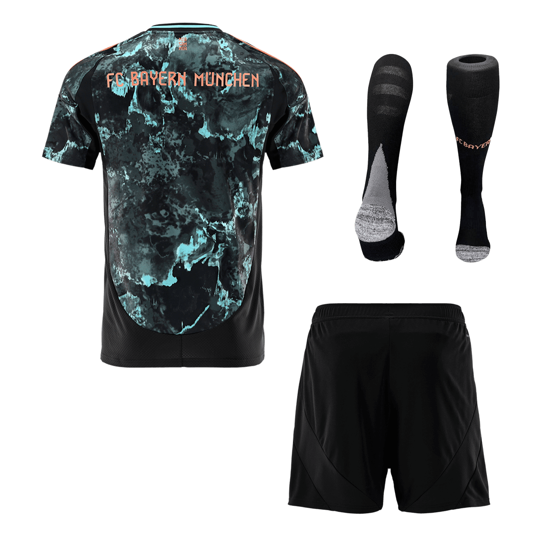 Bayern Munich Away Soccer Jersey Kit 2024/25 (Jersey+Shorts+Socks)