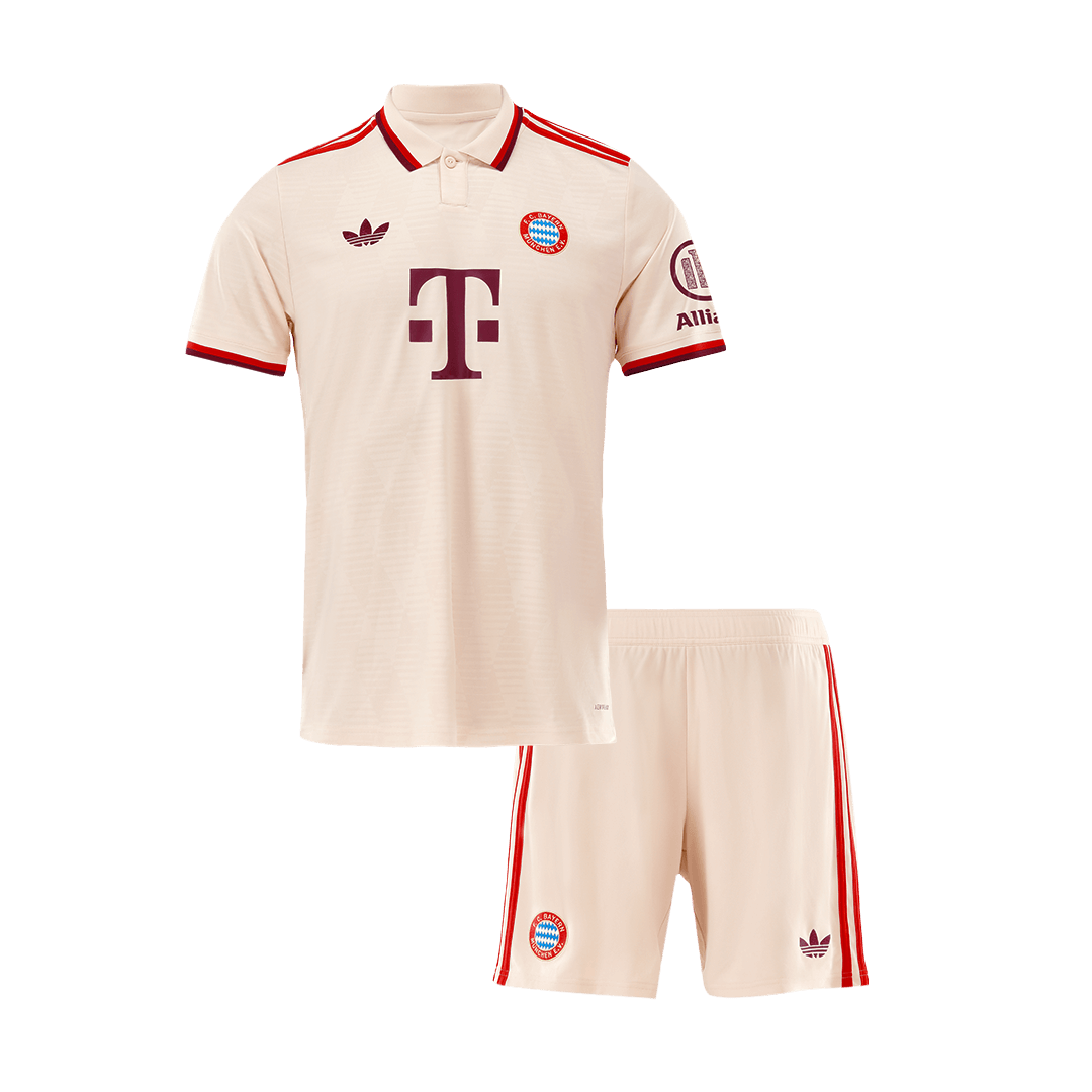 Bayern Munich Third Away Soccer Jersey Kit 2024/25 Kids(Jersey+Shorts) - UCL