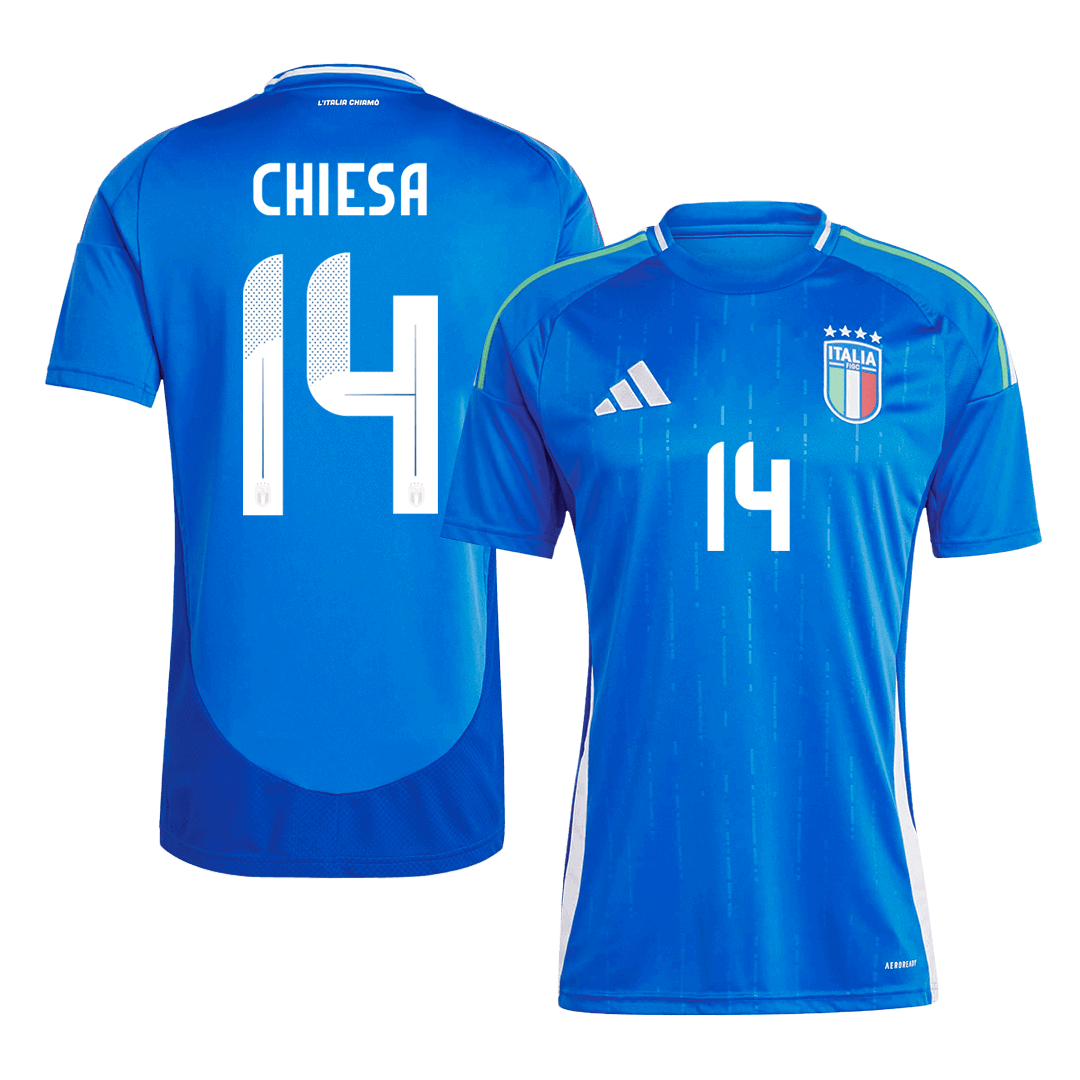 Italy CHIESA #14 Home Jersey EURO 2024