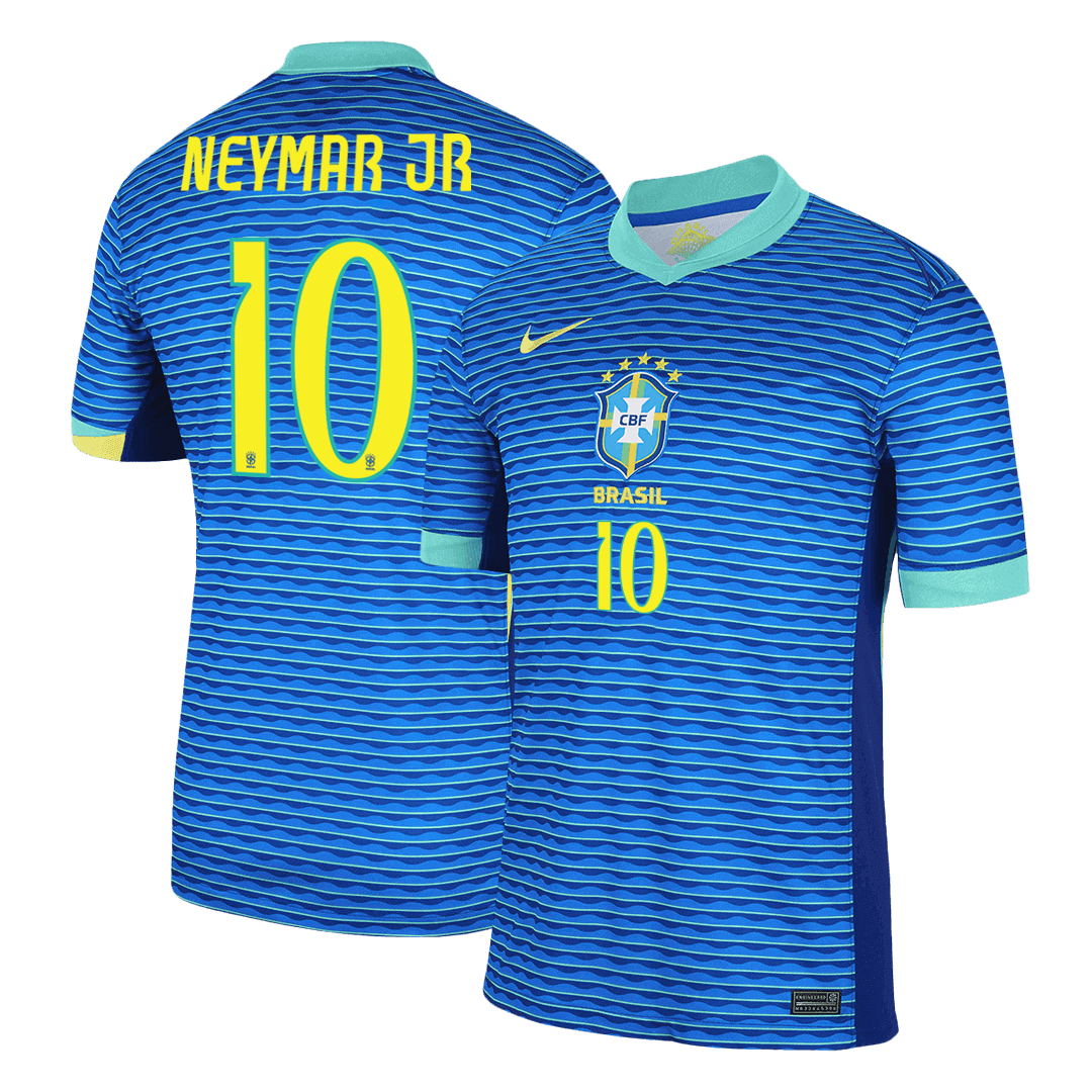 Brazil NEYMAR JR #10 Away Soccer Jersey 2024