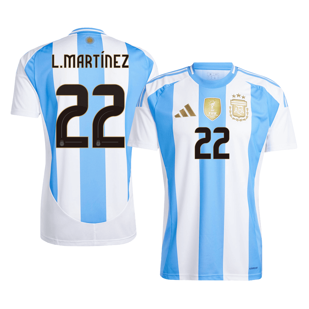 Argentina L.MARTÍNEZ #22 Home Jersey 2024