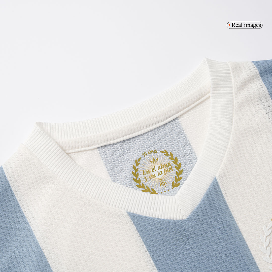 Argentina Soccer Jersey Kit 2024 Kids(Jersey+Shorts) - 50th Anniversary