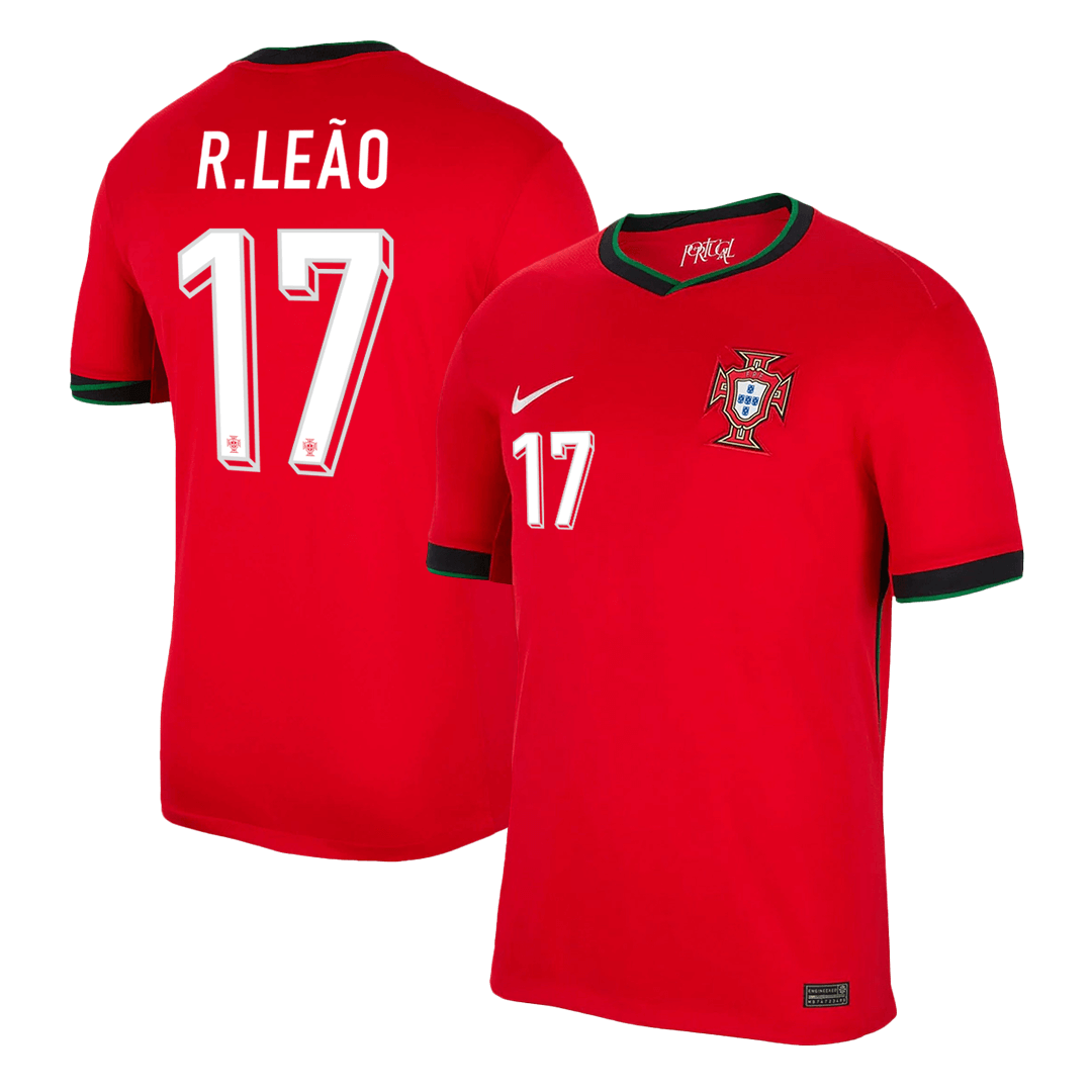 Portugal R.LEÃO #17 Home Jersey EURO 2024