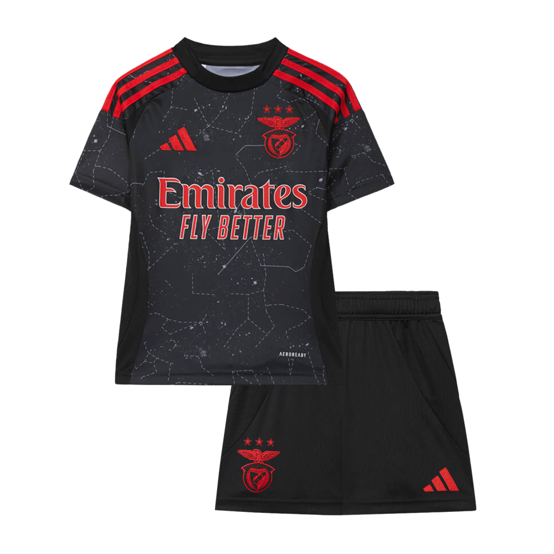 Benfica Away Soccer Jersey Kit 2024/25 Kids(Jersey+Shorts)