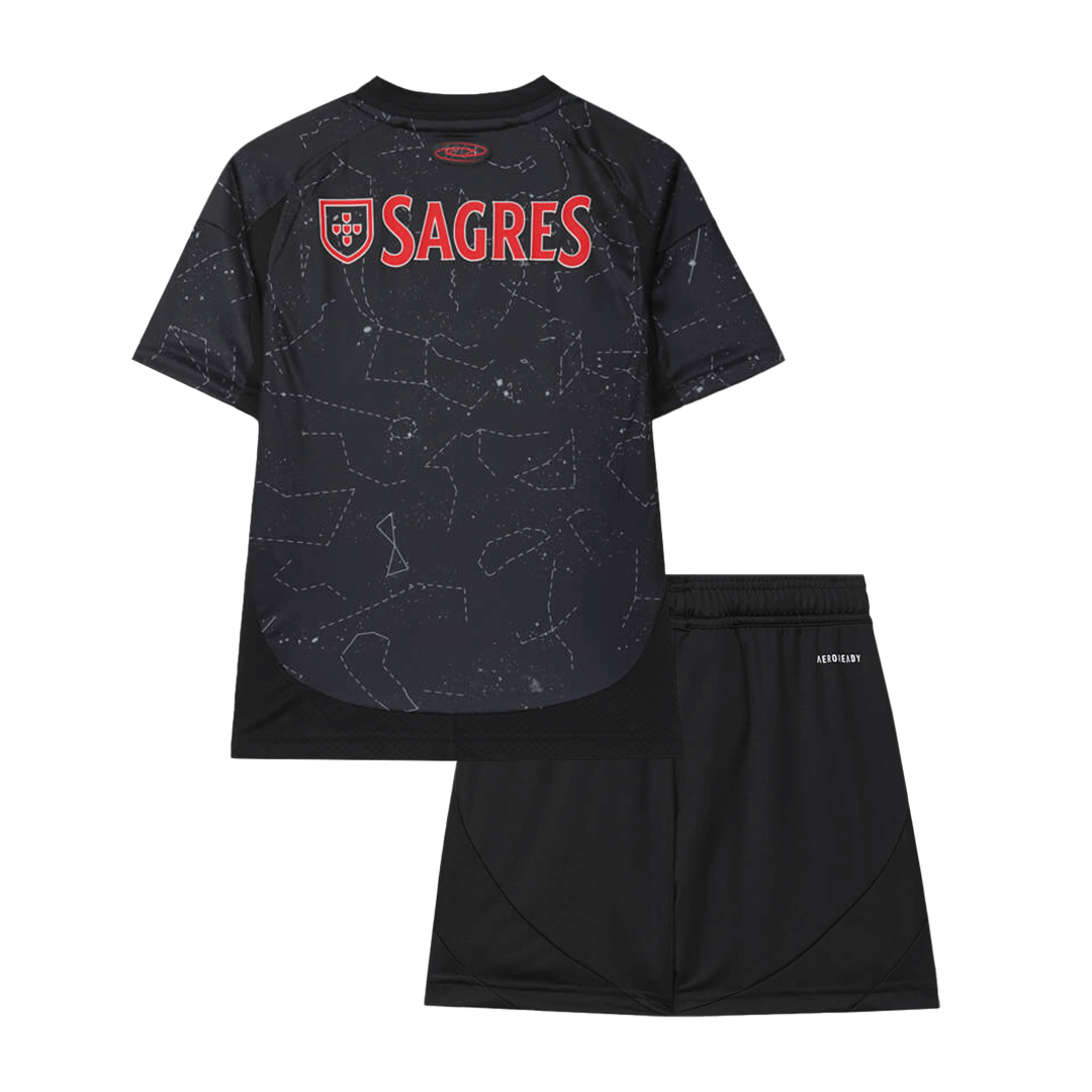Benfica Away Soccer Jersey Kit 2024/25 Kids(Jersey+Shorts)