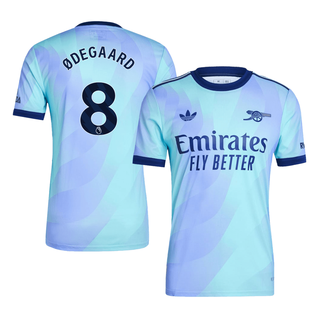 Arsenal ØDEGAARD #8 Third Away Soccer Jersey Authentic 2024/25