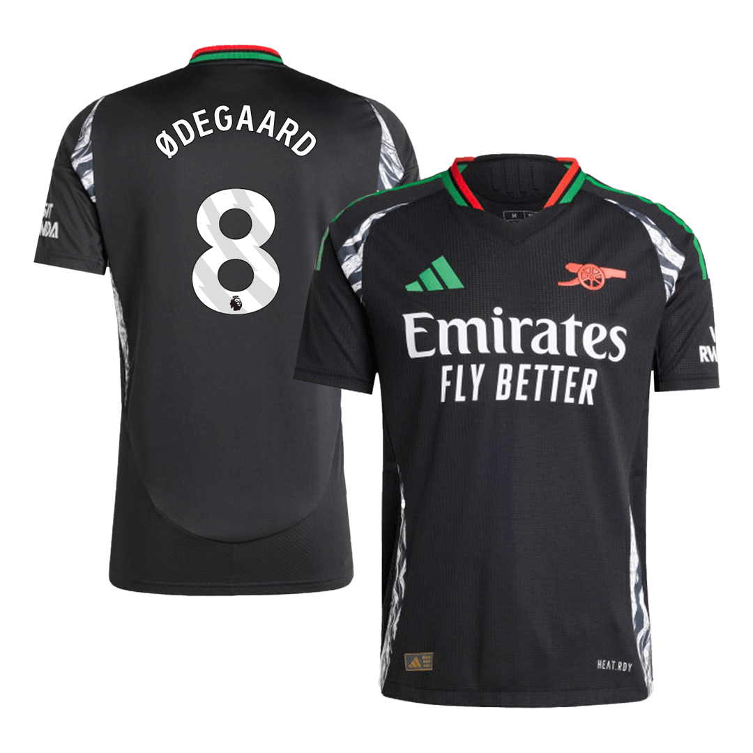 Arsenal ØDEGAARD #8 Away Soccer Jersey Authentic 2024/25