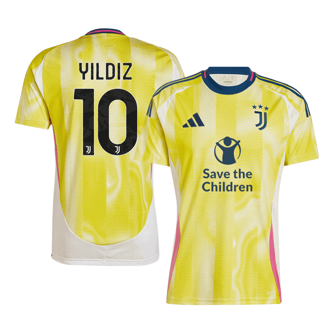 Juventus YILDIZ #10 Away Soccer Jersey 2024/25 - Save The Children Sponsor