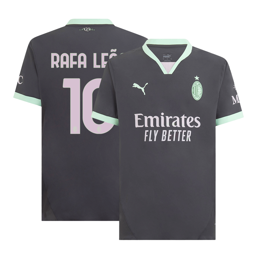 AC Milan RAFA LEÃO #10 Third Away Soccer Jersey Authentic 2024/25