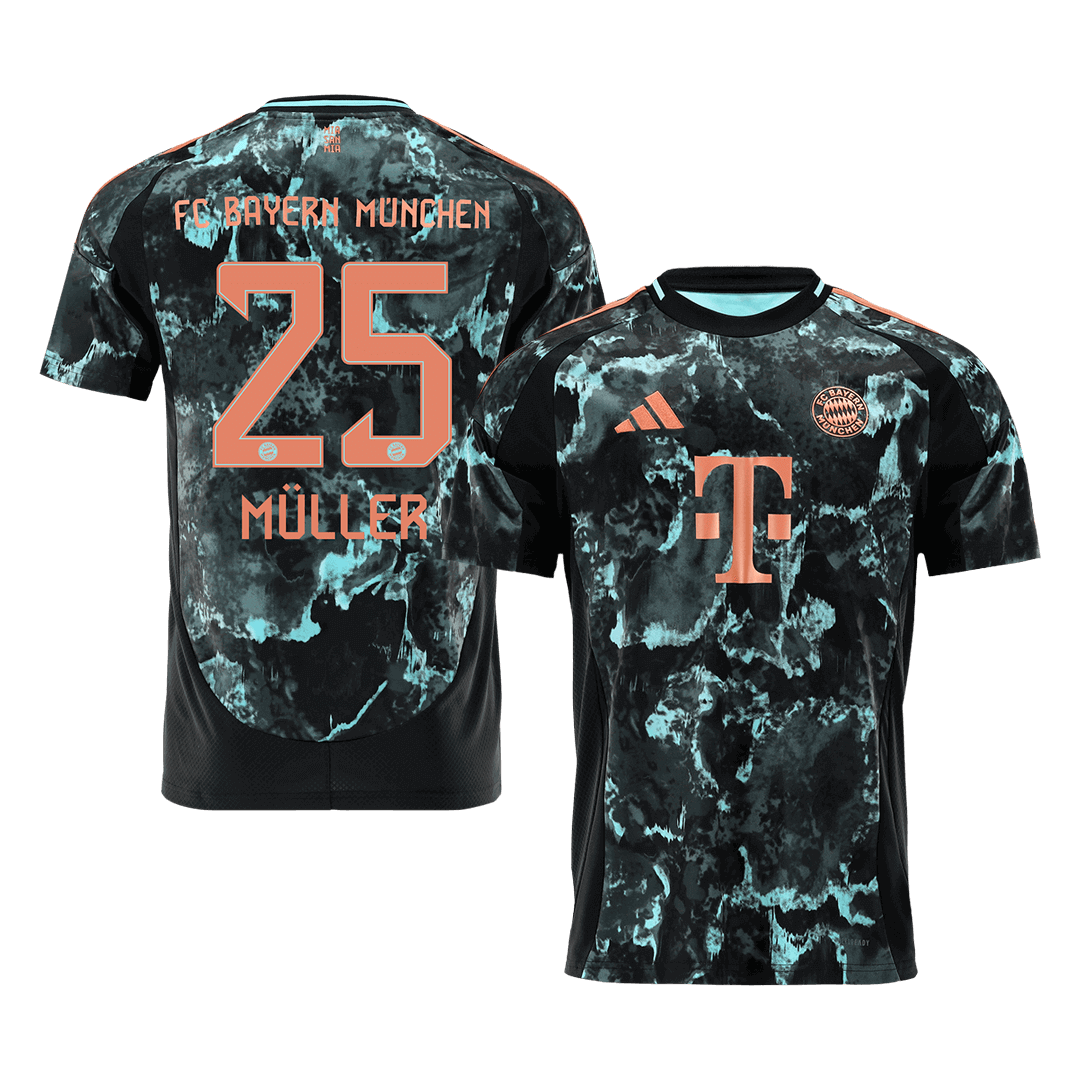 Bayern Munich MÜLLER #25 Away Soccer Jersey 2024/25