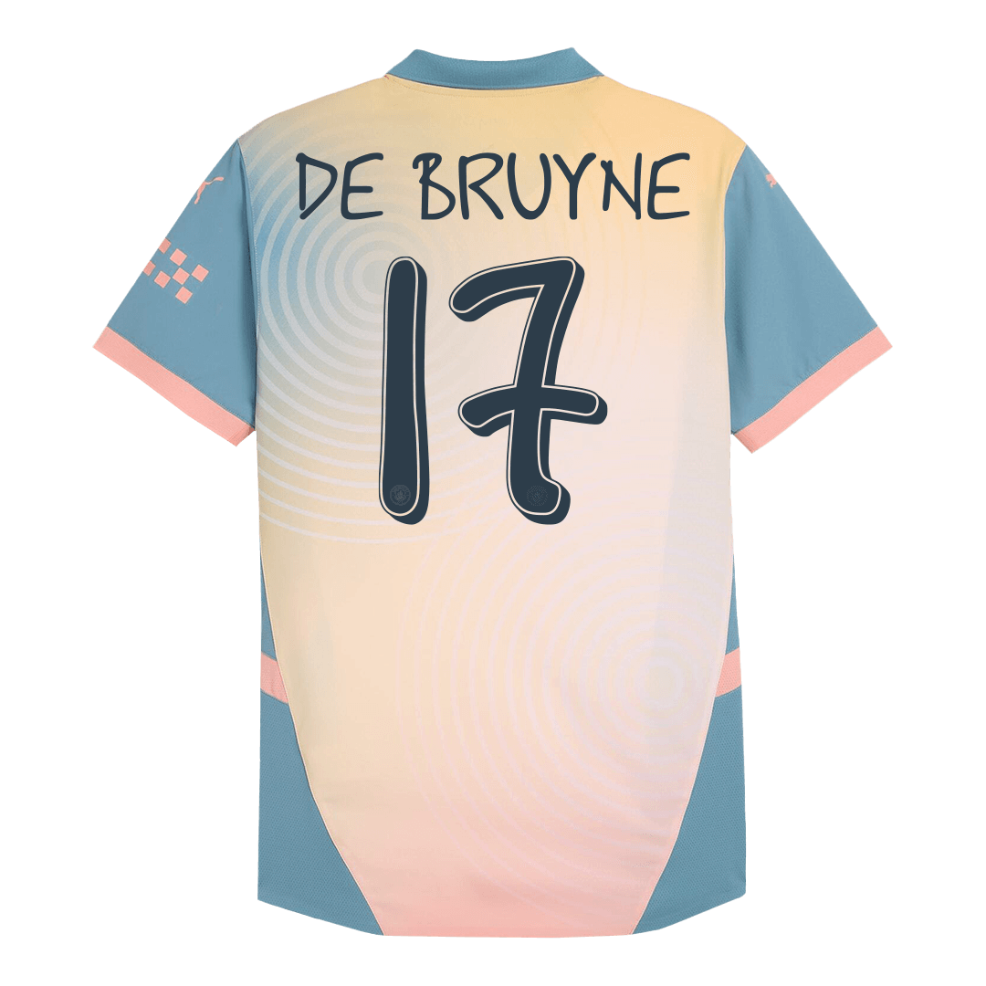 Manchester City DE BRUYNE #17 Fourth Away Soccer Jersey Authentic 2024/25 - Definitely City