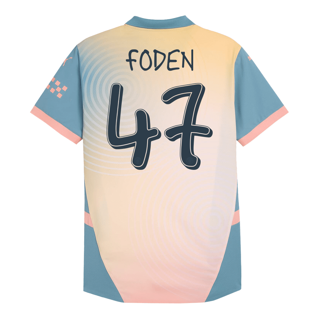 Manchester City FODEN #47 Fourth Away Soccer Jersey Authentic 2024/25 - Definitely City