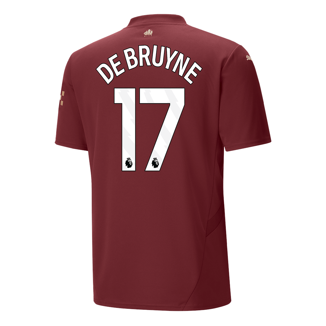 Manchester City DE BRUYNE #17 Third Away Soccer Jersey 2024/25