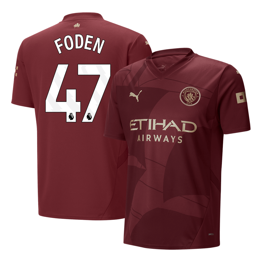 Manchester City FODEN #47 Third Away Soccer Jersey 2024/25