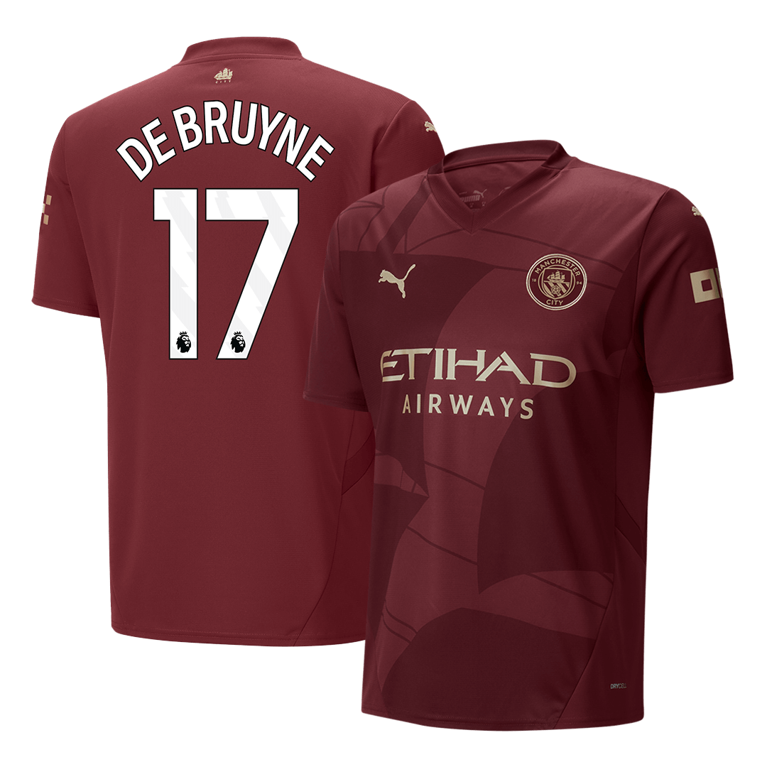 Manchester City DE BRUYNE #17 Third Away Soccer Jersey 2024/25