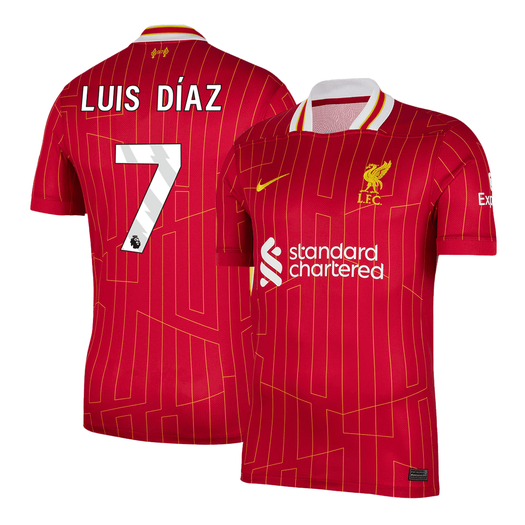 Liverpool LUIS DÍAZ #7 Home Soccer Jersey 2024/25
