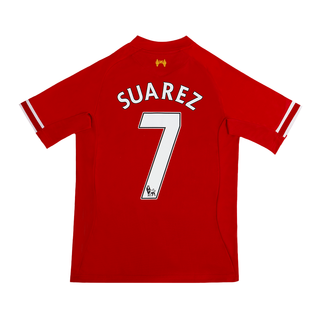 Liverpool SUAREZ #7 Home Soccer Jersey Retro 2013/14