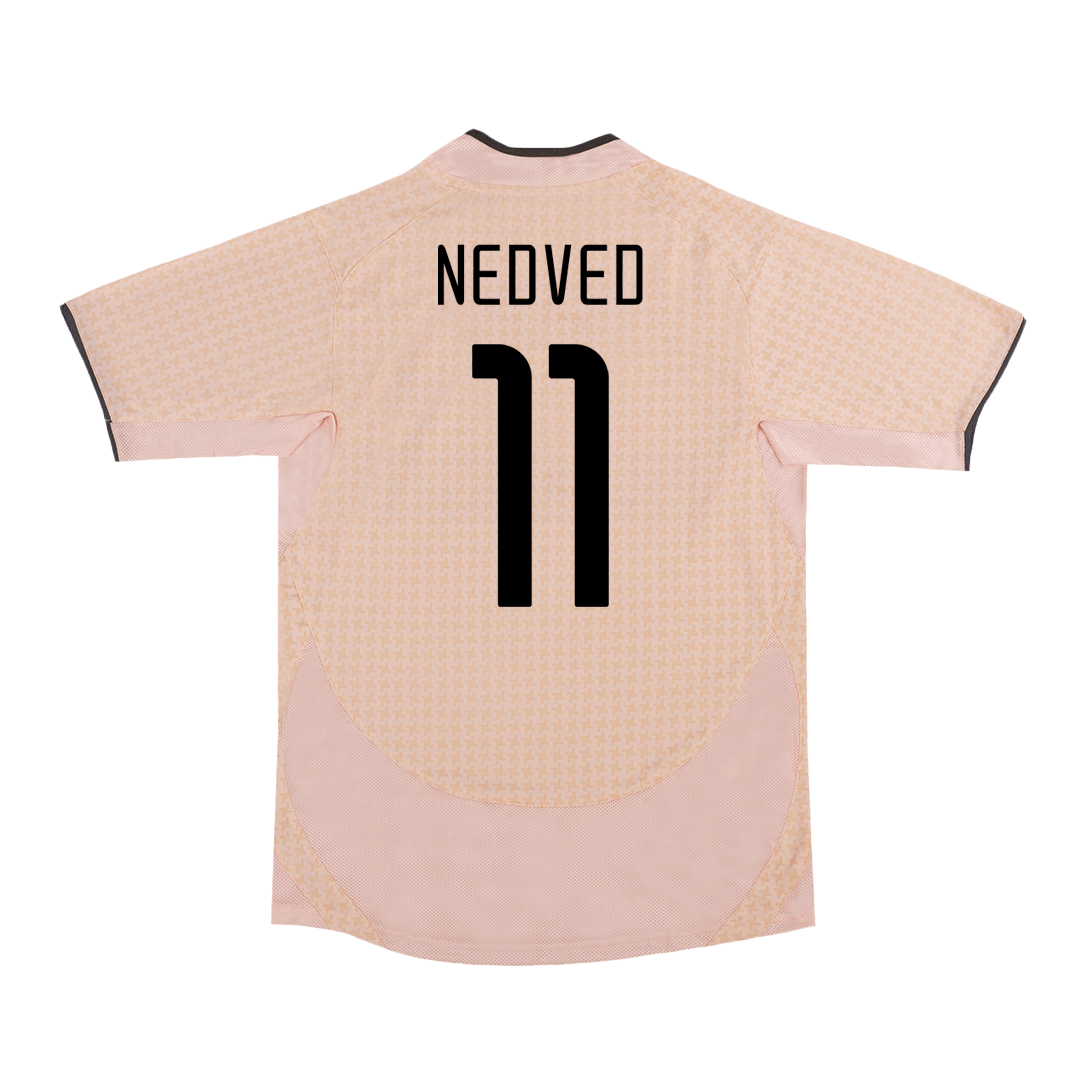 Juventus NEDVED #11 Away Soccer Jersey Retro 2003/04