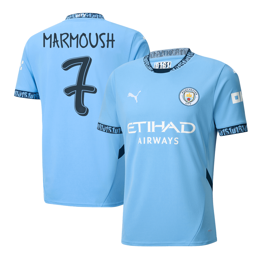 Manchester City MARMOUSH #7 Home Jersey 2024/25 - UCL Edition