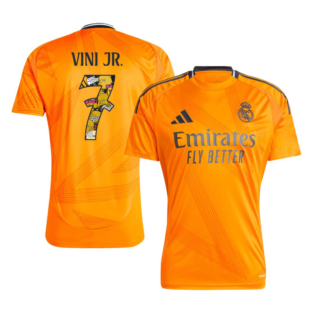 Real Madrid VINI JR. #7 Away Jersey 2024/25 - Bear Champ Font