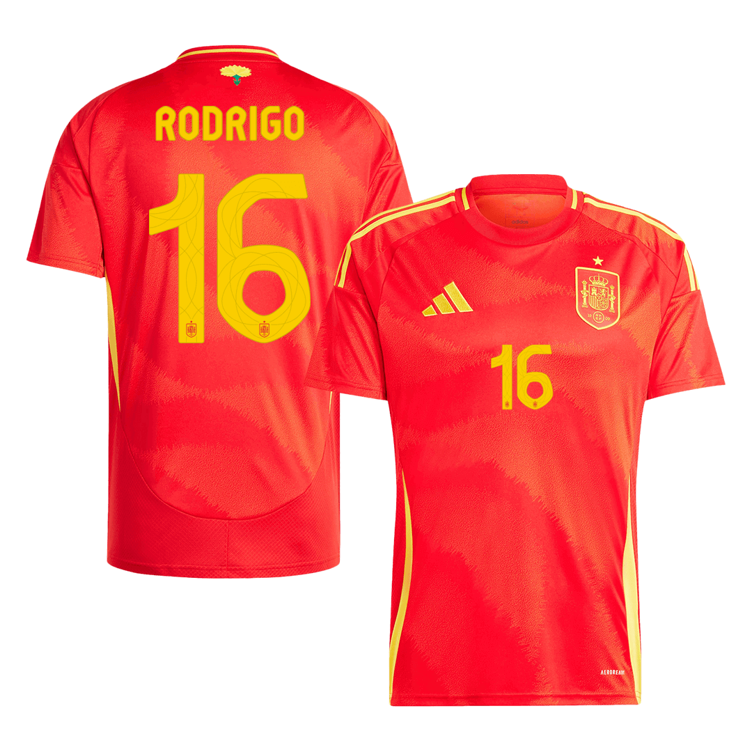 Spain RODRIGO #16 Home Jersey EURO 2024