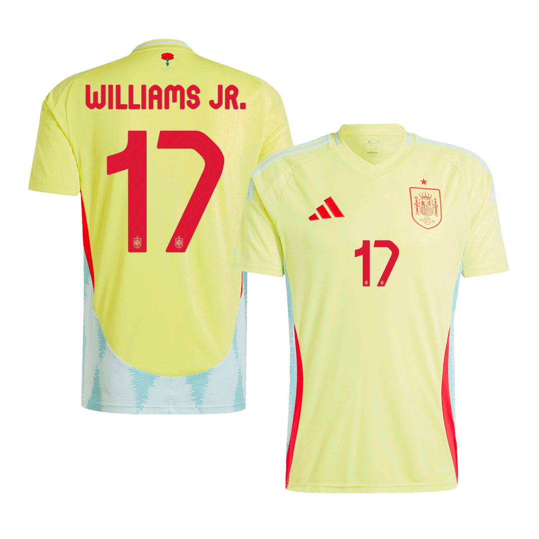 Spain WILLIAMS JR. #17 Away Jersey EURO 2024