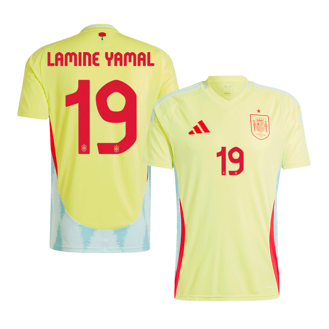 Spain LAMINE YAMAL #19 Away Jersey EURO 2024