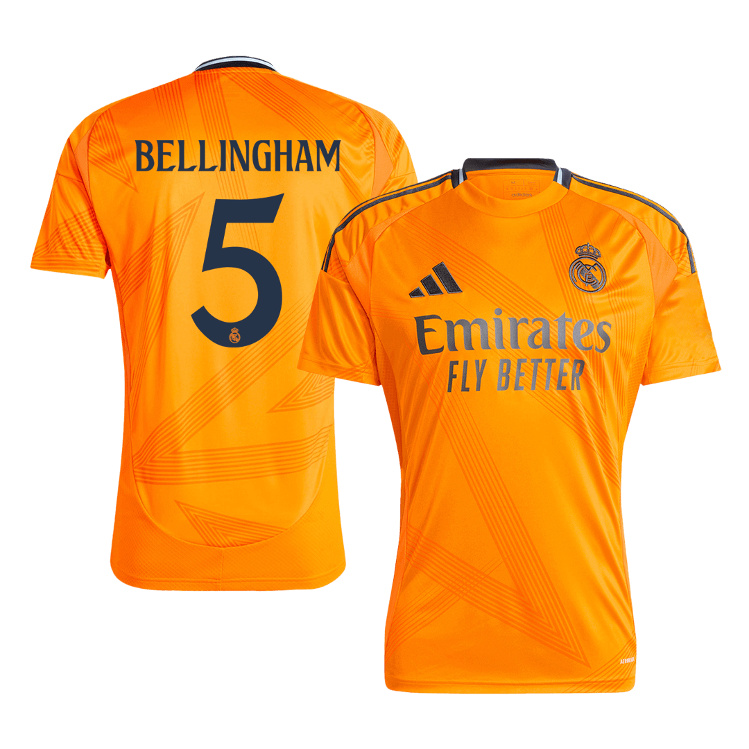 Real Madrid BELLINGHAM #5 Away Jersey 2024/25