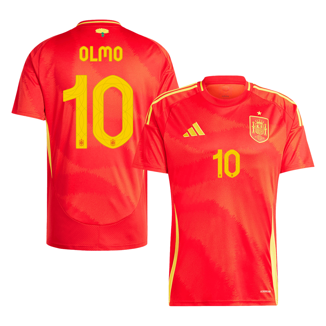 Spain OLMO #10 Home Jersey EURO 2024