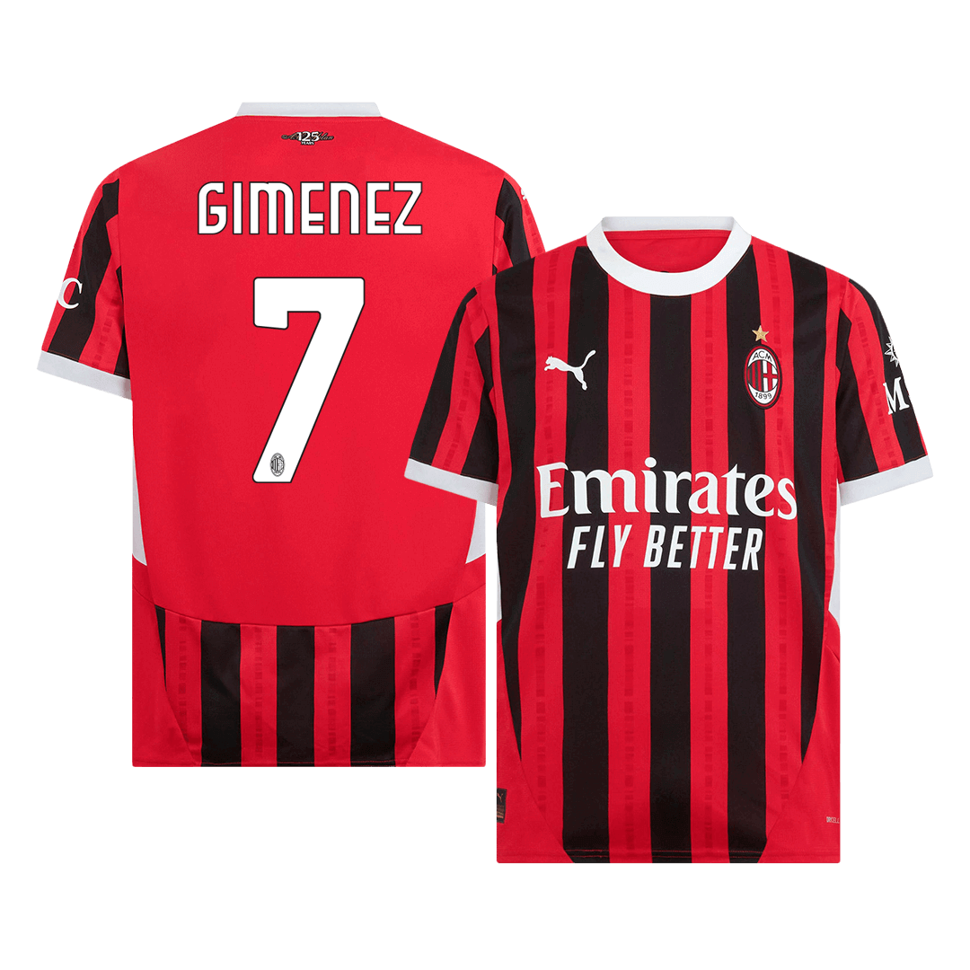AC Milan GIMENEZ #7 Home Soccer Jersey 2024/25