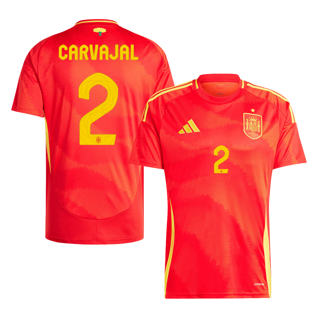 Spain CARVAJAL #2 Home Jersey EURO 2024