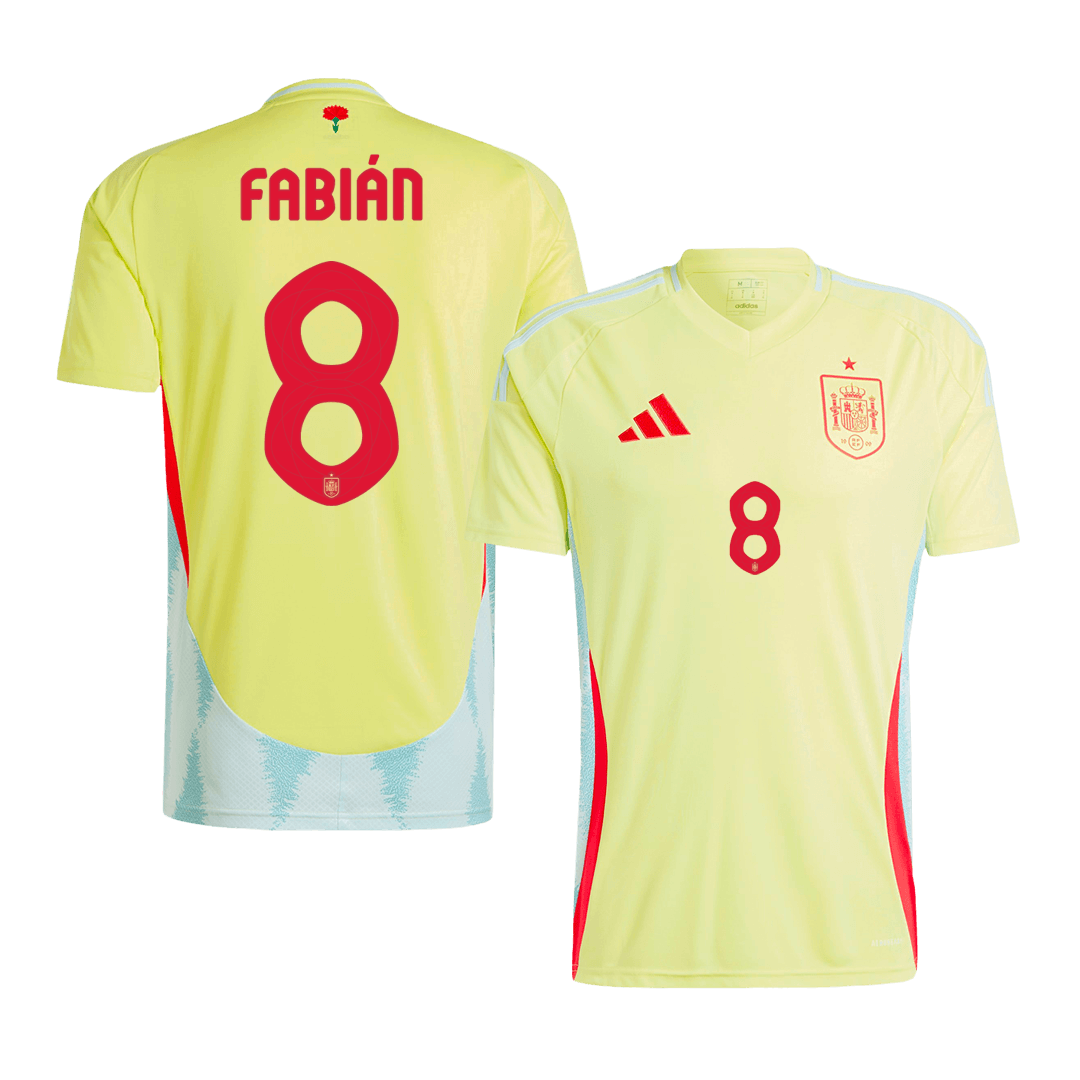 Spain FABIÁN #8 Away Jersey EURO 2024