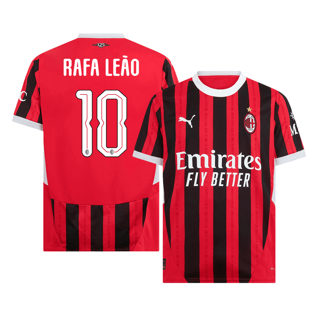 AC Milan RAFA LEÃO #10 Home Jersey 2024/25 - UCL Edition