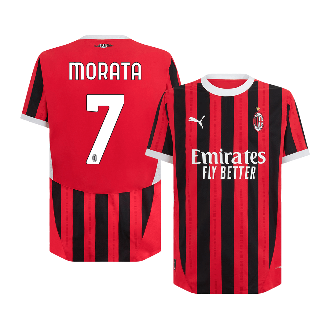 AC Milan MORATA #7 Home Jersey Authentic 2024/25