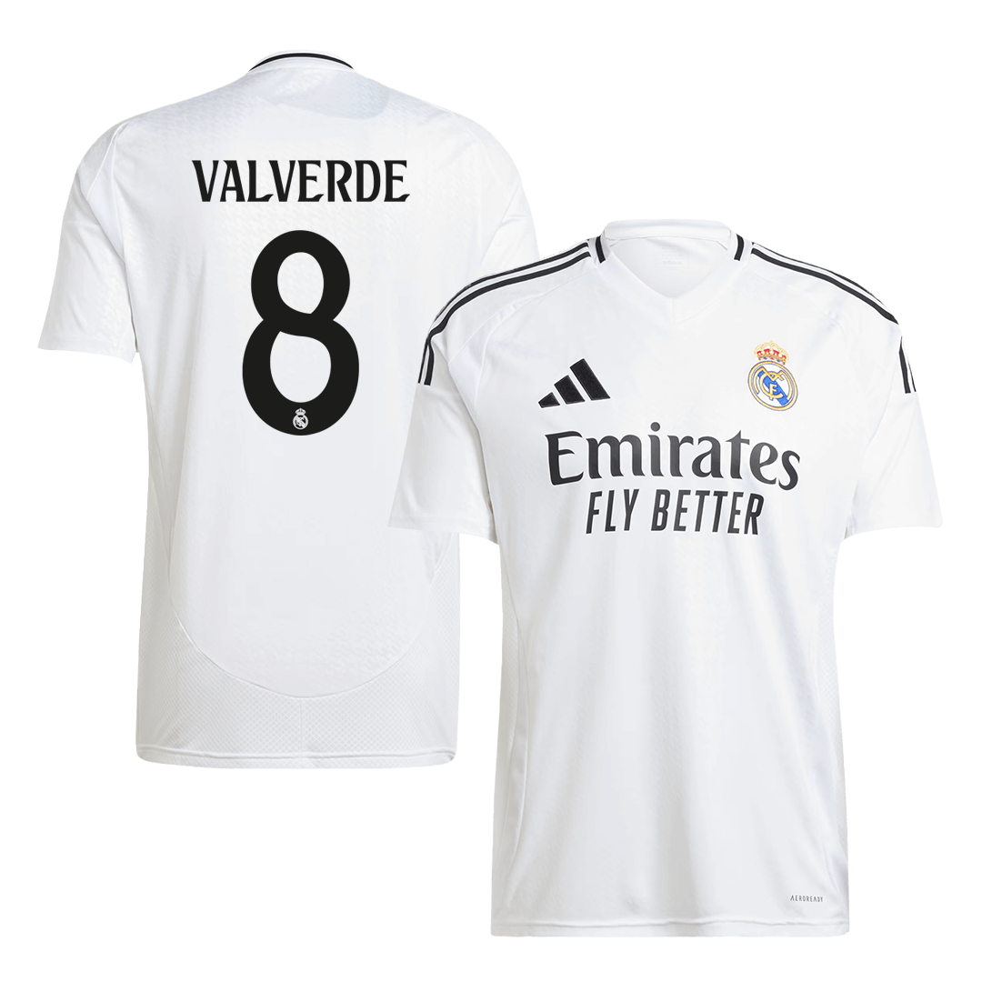 Real Madrid VALVERDE #8 Home Jersey 2024/25