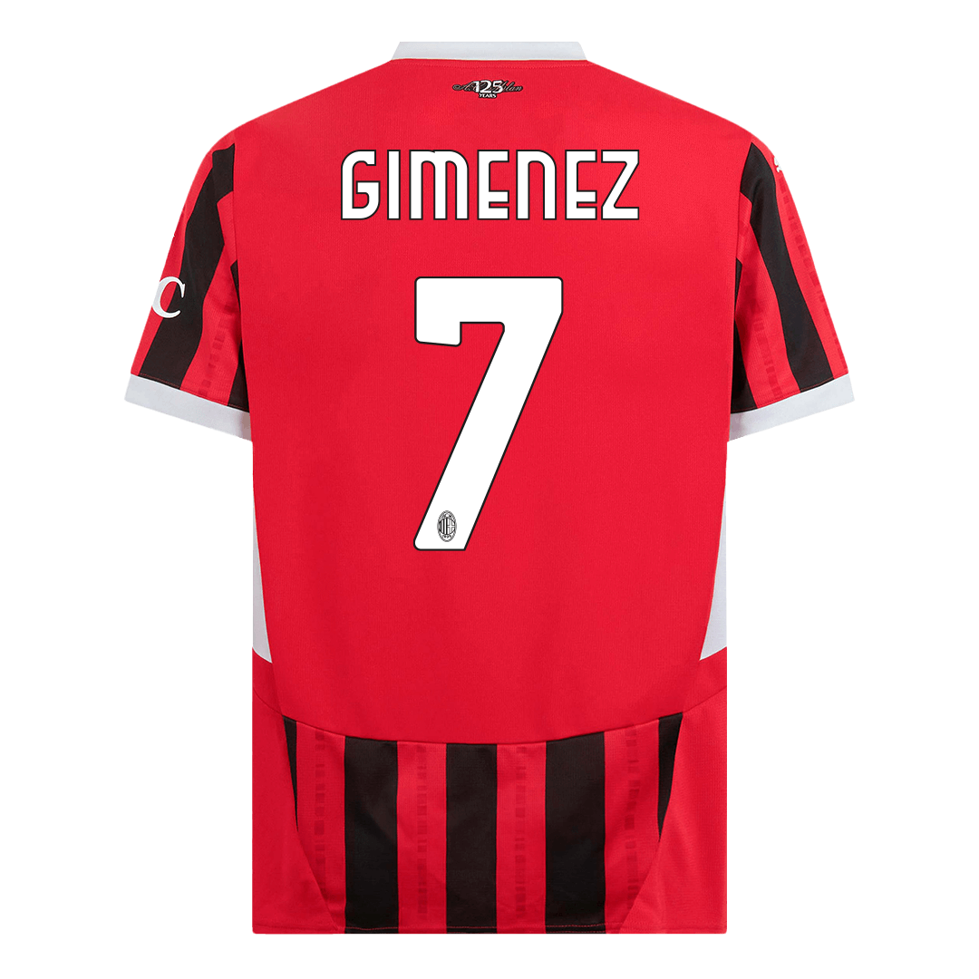 AC Milan GIMENEZ #7 Home Soccer Jersey 2024/25