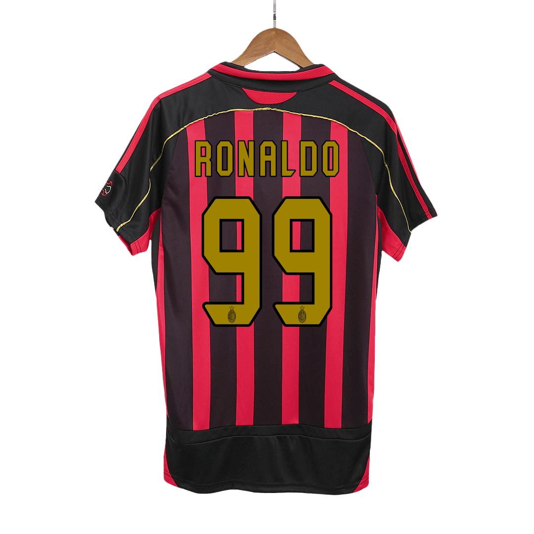 AC Milan RONALDO #99 Home Soccer Jersey Retro 2006/07