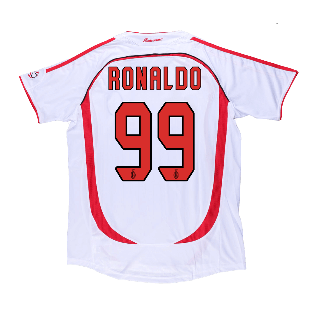 AC Milan RONALDO #99 Away Soccer Jersey Retro 2006/07