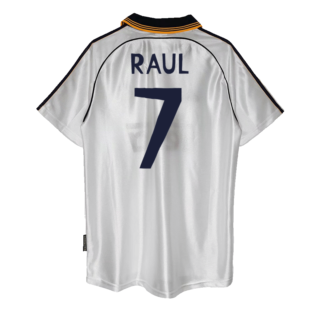 Real Madrid RAUL #7 Home Soccer Jersey Retro 1999/00