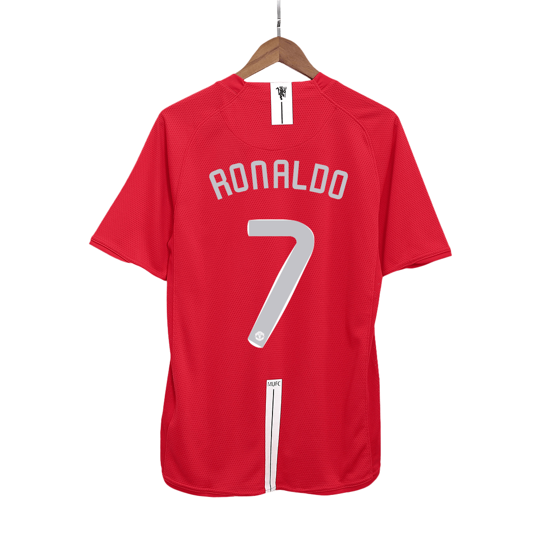 Manchester United RONALDO #7 Home Soccer Jersey Retro 2007/08 - UCL Final