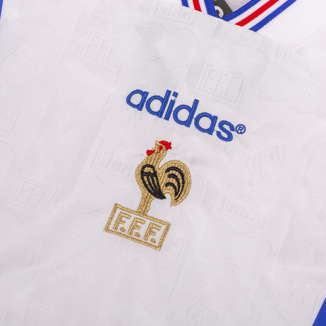 France Away Soccer Jersey Retro 1996