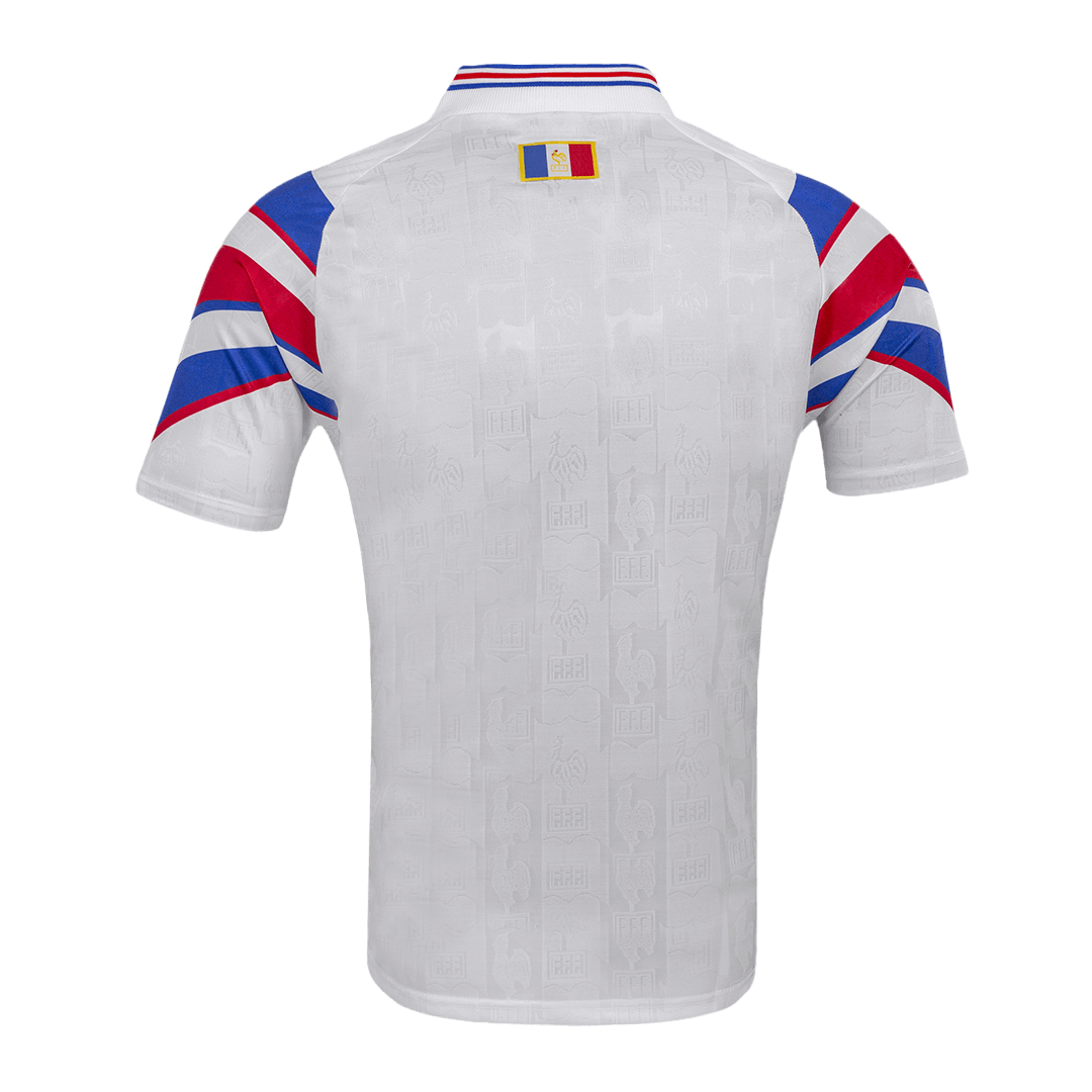 France Away Soccer Jersey Retro 1996